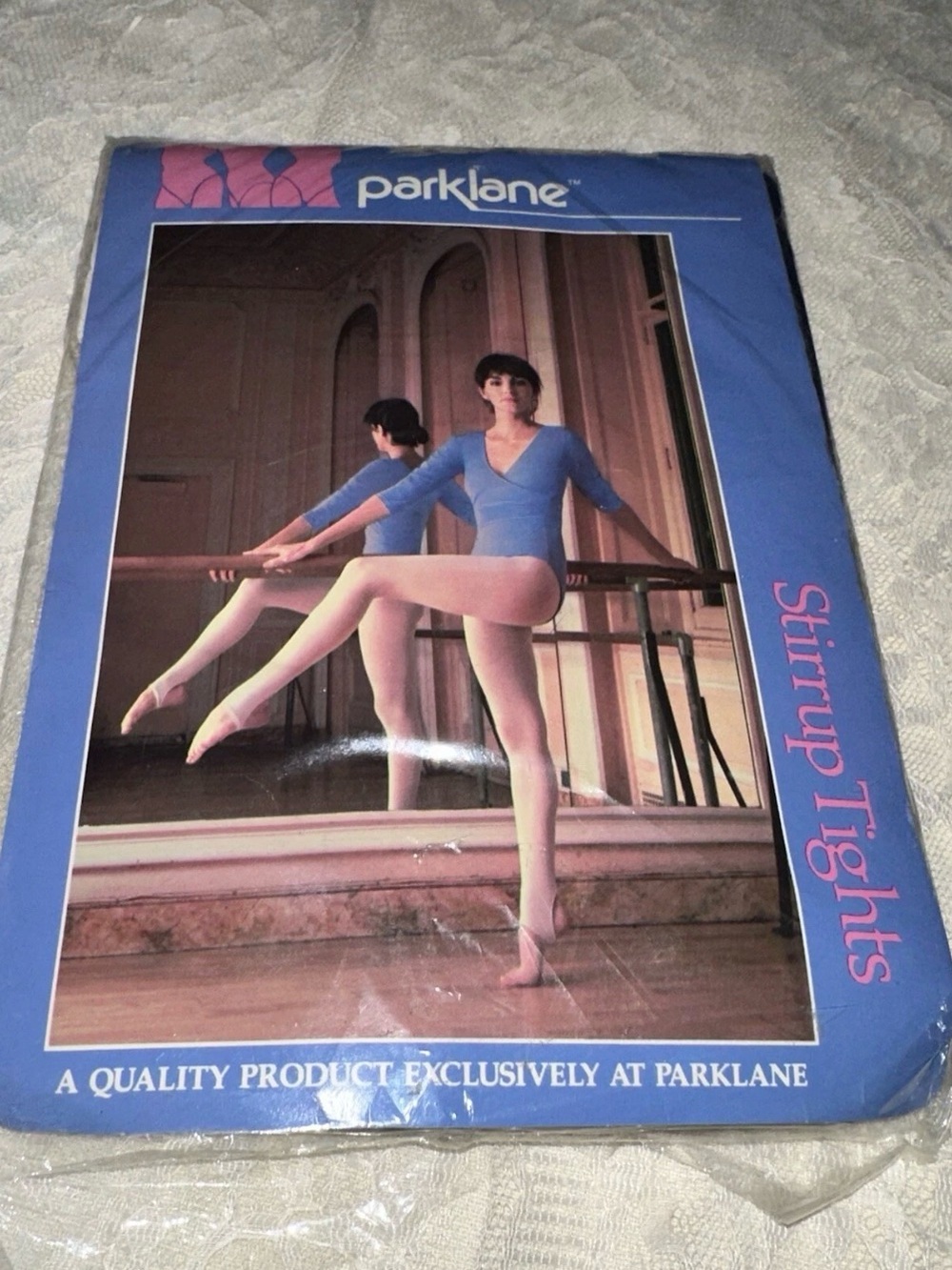 PARKLANE Stirrup Tights Vintage Size A Navy